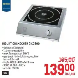 Metro Induktionskocher GIC3500 Angebot
