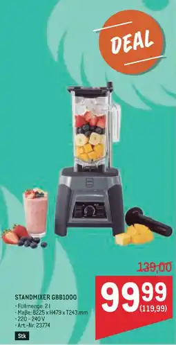 Metro Standmixer GBB1000 Angebot
