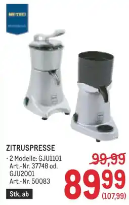 Metro Zitruspresse Angebot