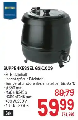 Metro Suppenkessel GSK1009 Angebot
