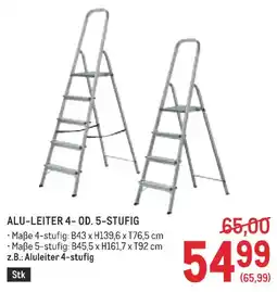 Metro Alu-Leiter 4- od. 5-stufig Angebot