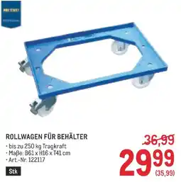 Metro Rollwagen für Behälter Angebot