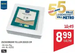 Metro Zuckerrohr Teller 20x20 cm Angebot