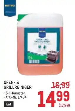 Metro Metzger Ofen- & Grillreiniger Angebot