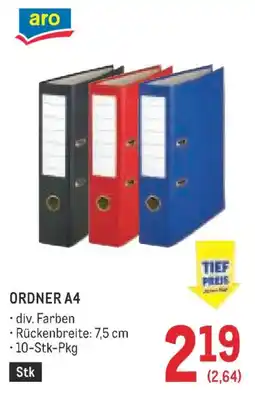 Metro aro Ordner A4 Angebot