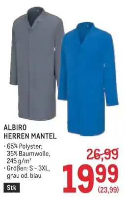 Metro Albiro Herren Mantel Angebot