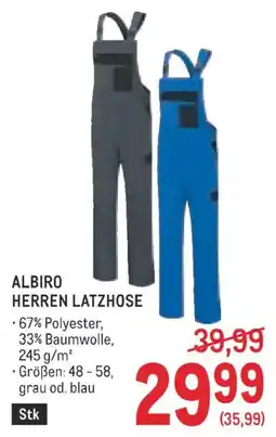 Metro Albiro Herren Latzhose Angebot