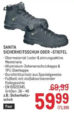 Metro Sanita Sicherheitsschuh oder -stiefel Angebot