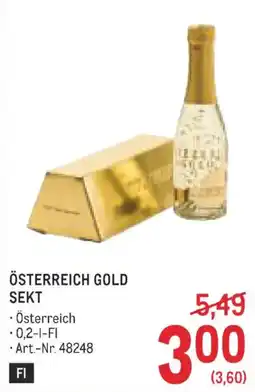Metro Österreich Gold Sekt Angebot