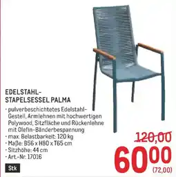 Metro Edelstahl-Stapelsessel Palma Angebot