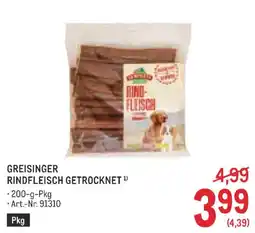 Metro Greisinger Rindfleisch getrocknet Angebot