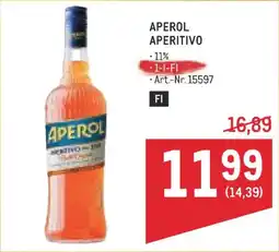 Metro Aperol Aperitivo Angebot