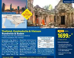 Lidl Reisen Thailand, Kambodscha & Vietnam Rundreise & Baden Angebot