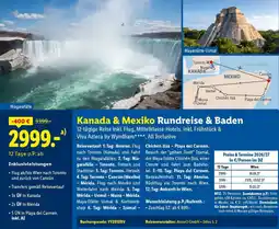 Lidl Reisen Kanada & Mexiko Rundreise & Baden Angebot