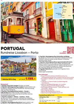 Billa Reisen PORTUGAL Rundreise Lissabon - Porto Angebot