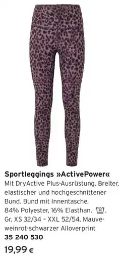 Tchibo Eduscho Sportleggings Active Power Angebot