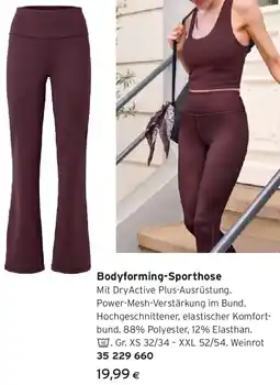Tchibo Eduscho Bodyforming-Sporthose Angebot