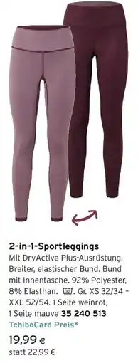 Tchibo Eduscho 2-in-1-Sportleggings Angebot