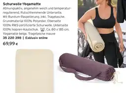 Tchibo Eduscho Schurwolle-Yogamatte Angebot