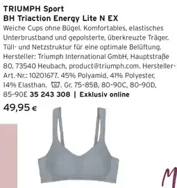 Tchibo Eduscho TRIUMPH Sport BH Triaction Energy Lite N EX Angebot