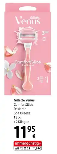 dm Gillette Venus ComfortGlide Rasierer Spa Breeze Angebot