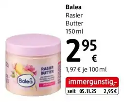 dm Balea Rasier Butter Angebot