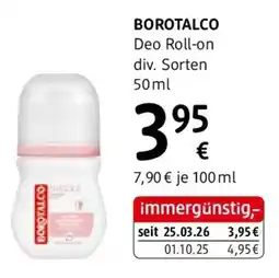 dm BOROTALCO Deo Roll-on Angebot