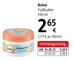 dm Balea Fußbutter Angebot
