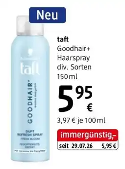 dm taft Goodhair+ Haarspray Angebot