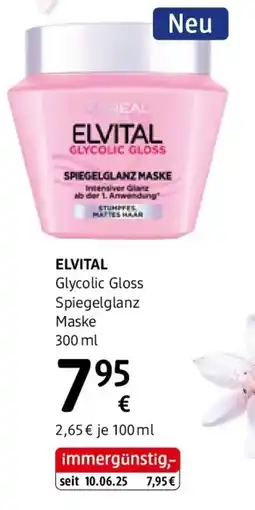 dm ELVITAL Glycolic Gloss Spiegelglanz Maske Angebot