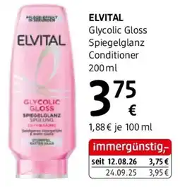 dm ELVITAL Glycolic Gloss Spiegelglanz Conditioner Angebot