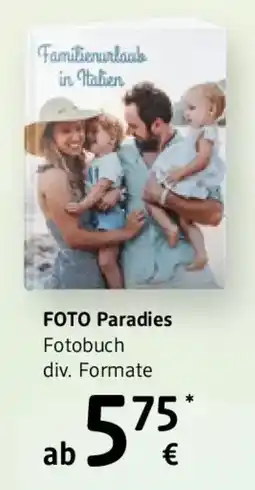 dm FOTO Paradies Fotobuch Angebot