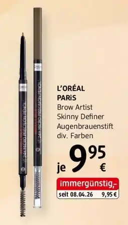 dm L'ORÉAL PARIS Brow Artist Skinny Definer Augenbrauenstift Angebot