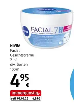 dm NIVEA Facial Gesichtscreme 7 in 1 Angebot
