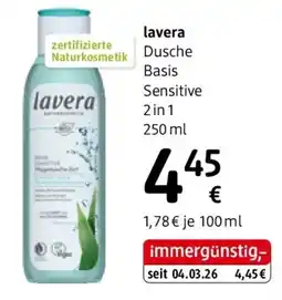 dm lavera Dusche Basis Sensitive 2 in 1 Angebot