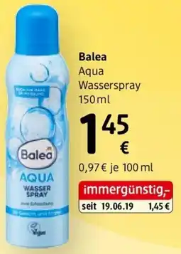 dm Balea Aqua Wasserspray Angebot