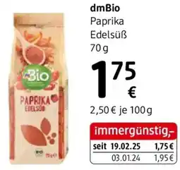 dm dmBio Paprika Edelsüß Angebot