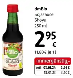 dm dmBio Sojasauce Shoyu Angebot