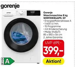 Eurospar Gorenje Waschmaschine 8 kg WNM1HEI84APS/AT Angebot