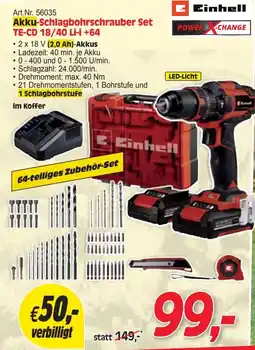 Zgonc Einhell Akku-Schlagbohrschrauber Set Angebot