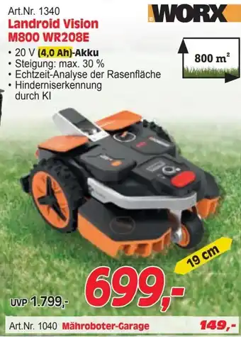 WORX Landroid Vision M800 WR208E