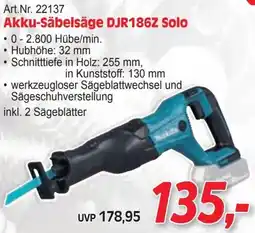 Zgonc Akku-Säbelsäge DJR186Z Solo Angebot