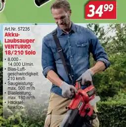 Zgonc Akku-Laubsauger VENTURRO 18/210 Solo Angebot