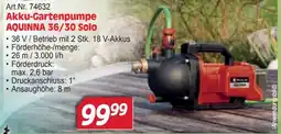 Zgonc Akku-Gartenpumpe AQUINNA 36/30 Solo Angebot