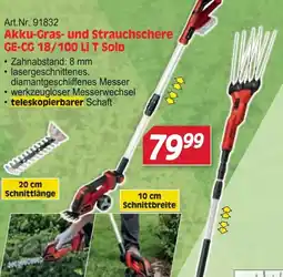 Zgonc Einhell Akku-Gras- und Strauchschere GE-CG 18/100 Li Solo Angebot