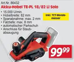 Zgonc Akku-Hobel TE-PL 18/82 Li Solo Angebot