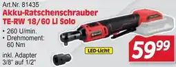 Zgonc Einhell Akku-Ratschenschrauber TE-RW 18/60 Li Solo Angebot