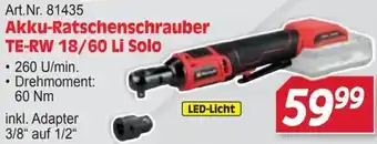 Zgonc Einhell Akku-Ratschenschrauber TE-RW 18/60 Li Solo Angebot