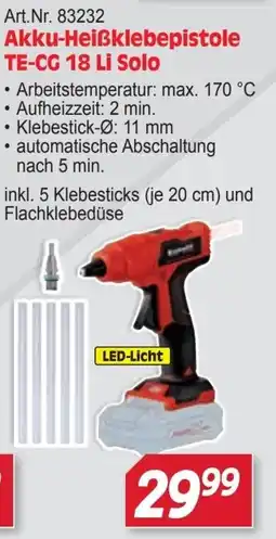 Zgonc Einhell Akku-Heißklebepistole TE-CG 18 Li Solo Angebot
