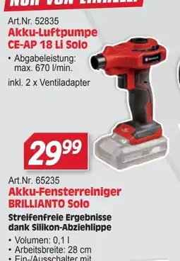 Zgonc Akku-LuftPumpe CE-AP 18 Li Solo Angebot